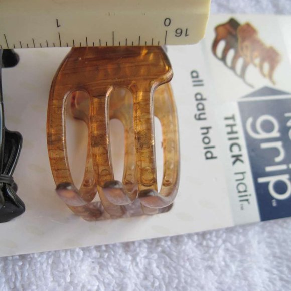 2 Scunci No Slip Grip Slideproof Stay Put Secure Hold Thick Hair Jaw Claw Clips - Picture 8 of 13